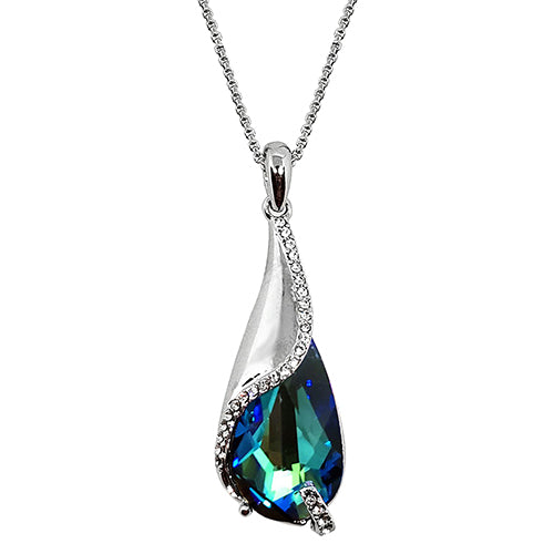Premium Crystal Teardrop Necklace - N4011 – Maya J