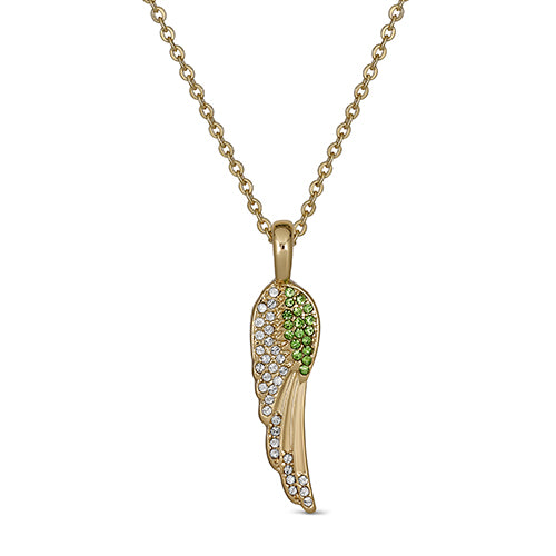 Birthstone Angel Wings Necklace – Maya J