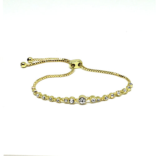 Juzu Bangle 012\"¿Me Quiera? CI STERLING & NATURAL TOPAZ HINGED 6.75