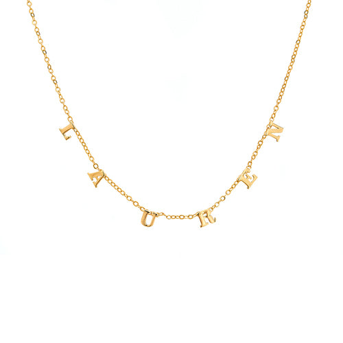 Personalized dangle name necklace hotsell