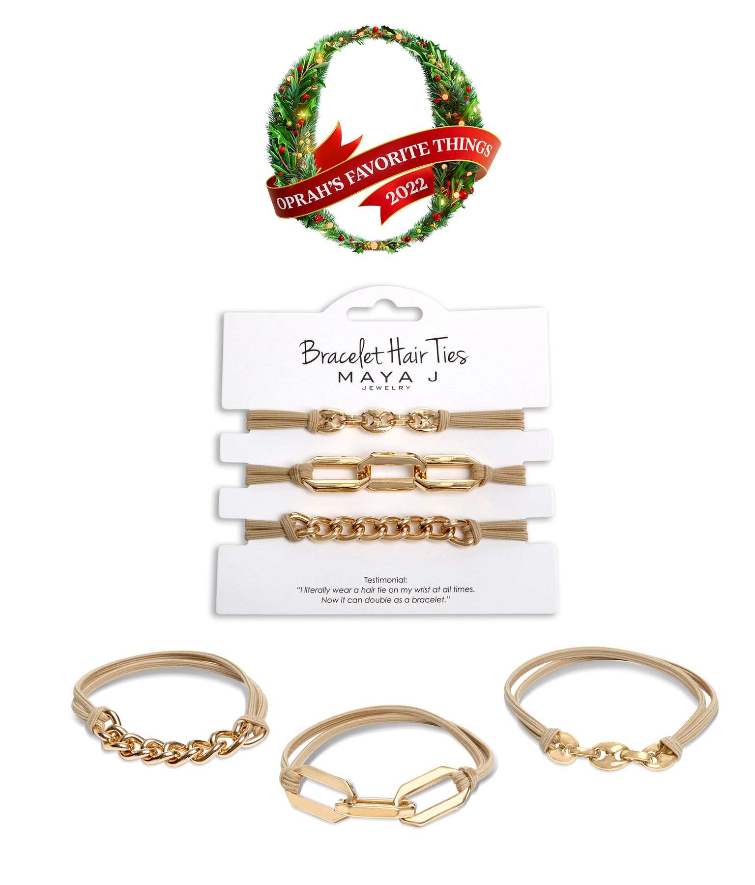 NEW Maria Shireen Rose Gold Hair Tie Artisan Bracelet, Perfect gift | eBay